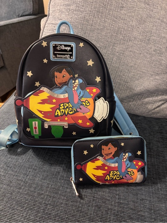 Loungefly Handbags - Disney Lilo & Stitch Loungefly Backpack with Matching Wallet
